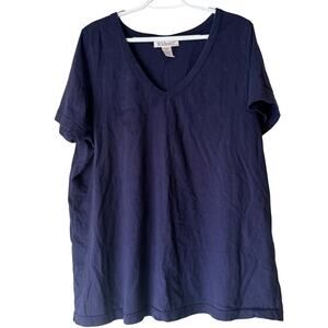 Roaman's T-Shirt Blue (Navy) Size 1X